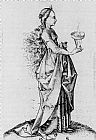 Martin Schongauer The Fifth Wise Virgin painting